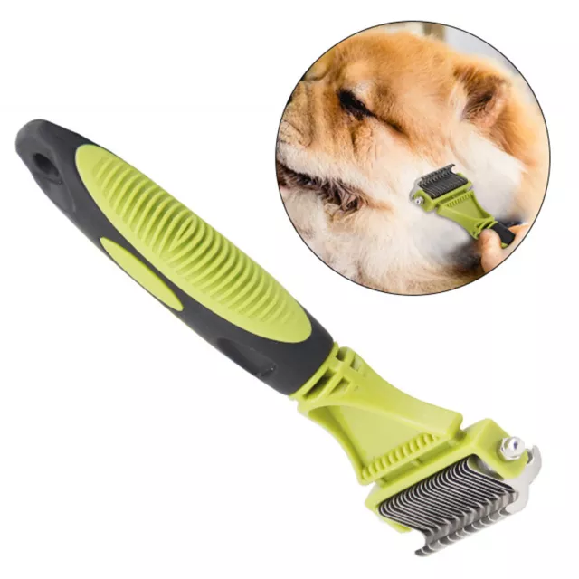 🔥 Pet Cat Dog Hair Fur Shedding Trimmer Grooming Dematting Rake Comb Brush Tool