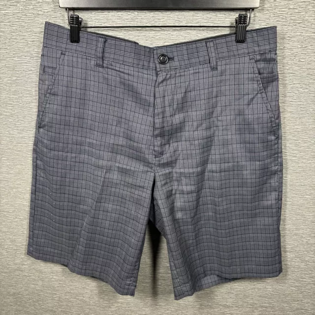 GREG NORMAN FOR Tasso Elba Navy Blue Men's Plaid Shorts Size 34 $14.95 ...
