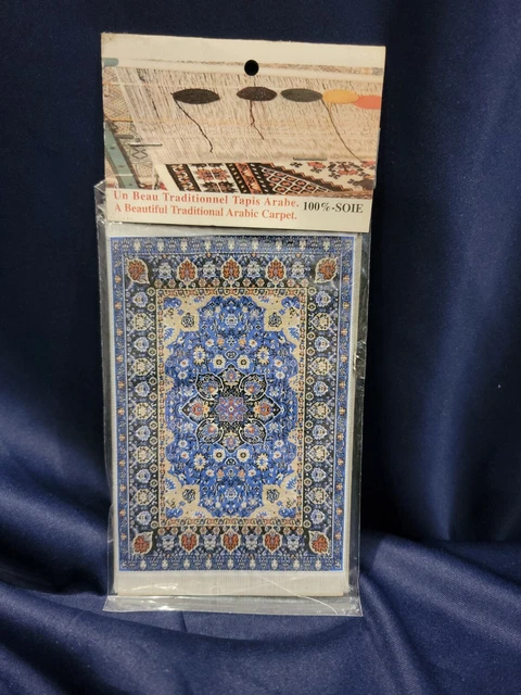 Dollhouse Miniature Beautiful Woven Arabic Rug 4" x 6"