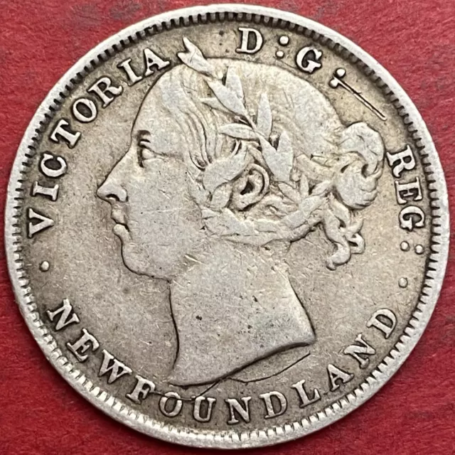 1894 Newfoundland 20 Cents Obverse 2 - VF - Lot#7144