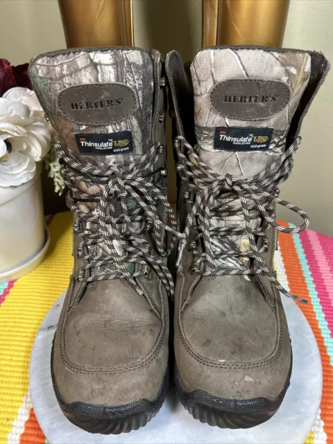 HERTERS US SIZE 6 Fishing Chest Waders Boot Foot Khaki Brown