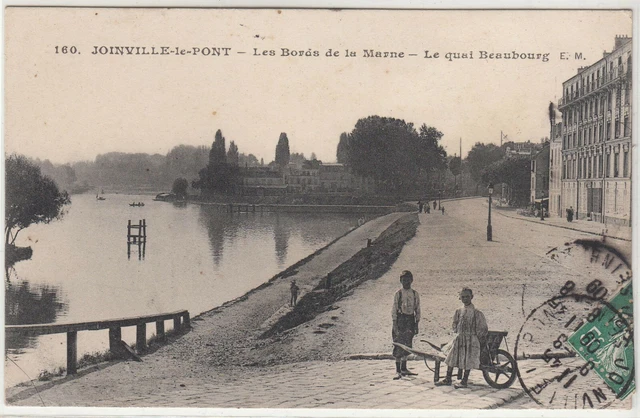 Carte Postale Joinville Le Pont Les Bords De La Marne Le Quai Beaubourg