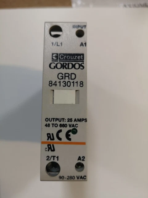 Relais Statique Crouzet GRD84130118 – 25A, 48-660V AC, Pour Automatisme Industriel
