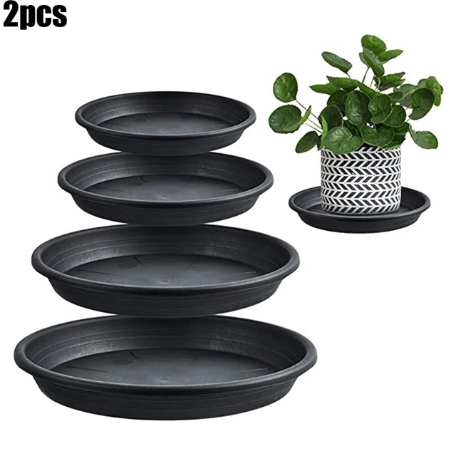 Plateaux de soucoupes de plantes rondes durables en PP pour pots de fleurs lot d