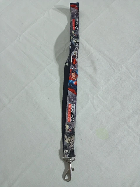 Marvel Ultimate Face Off Lanyard Key Holder  2015 Superman Batman