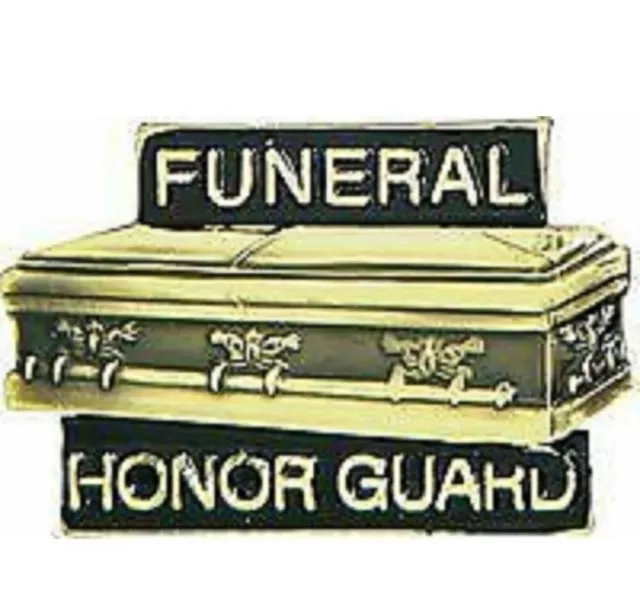 FUNERAL HONOR GUARD (1-1/8") MILITARY BADGE  PIN Veteran Vet USA Armed Forces