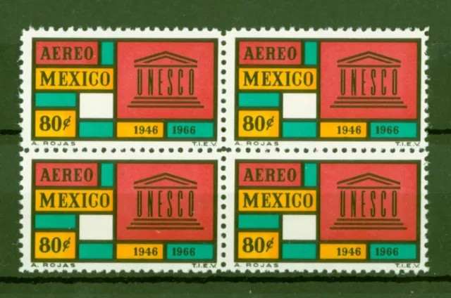 Mexico Mexico 1966 - 20 Years UNESCO - Teeth 101⁄2 - No. 1224 C - ** Mi. 28.00