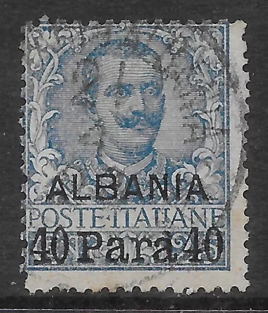 Italia Italy 1903 Estero Albania floreale 40pa su c25 "ALBANIA" Sa n.3 US