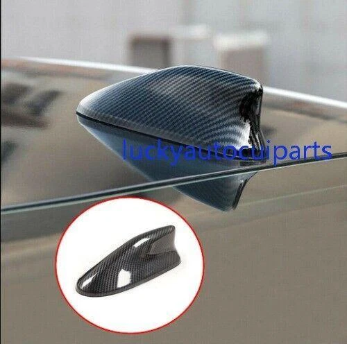 Fit For Mitsubishi Lancer 08-17 Carbon Fiber Roof Shark Fin Antenna Aerial Trim
