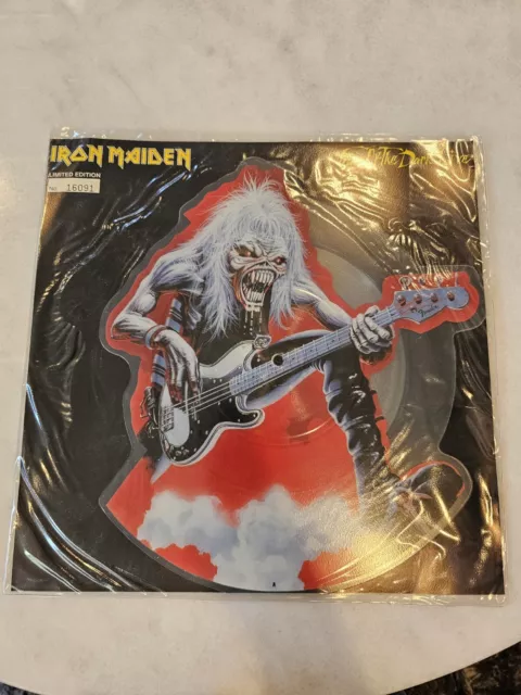 Iron Maiden- Fear of the Dark live 1993 shaped picture disc RARE hard to find