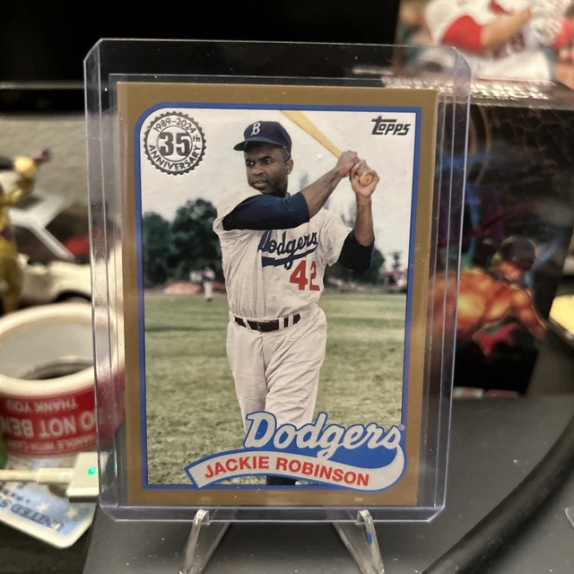 JACKIE ROBINSON GOLD Border /75 2024 Topps Series 1 #89B-54 Dodgers EUR ...