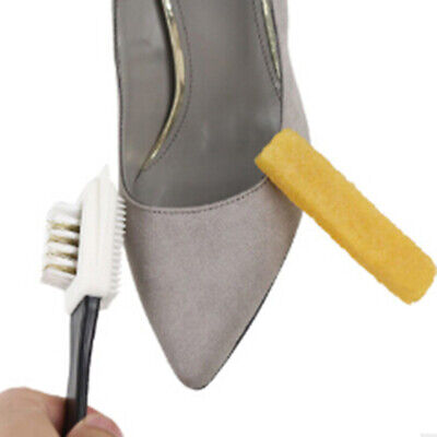 Juego de 2 piezas de zapatos de gamuza útiles cepillo de limpieza cepillo y zapatos de goma EraRSH1