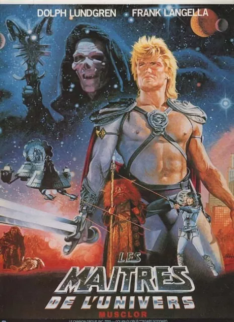 LES MAITRES DE L'UNIVERS Affiche originale du film 1987 Dolph Lundgren 120X160CM