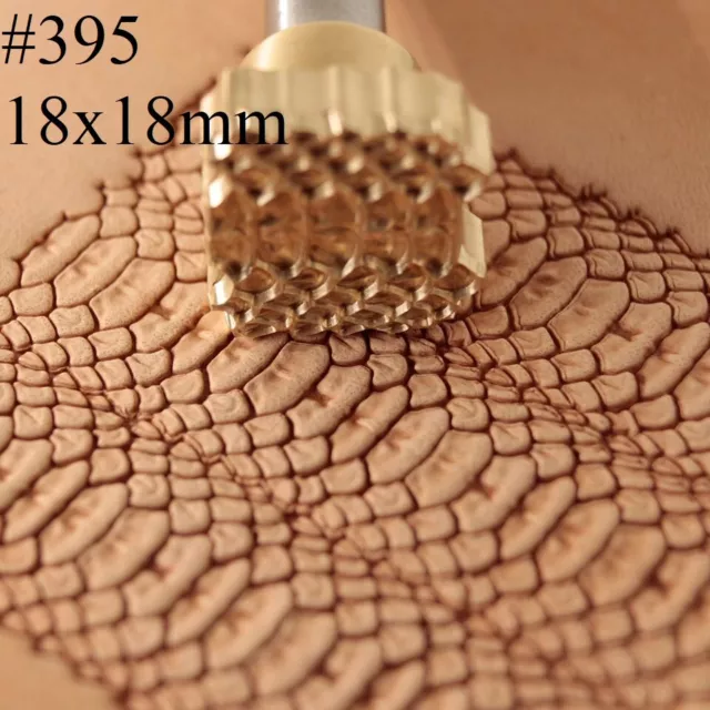 Python Skin Leather stamp tool crafting crafts brass flower stamps #395