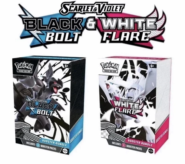 POKÉMON TCG: SCARLET & Violet Black Bolt & White Flare Booster Bundle ...