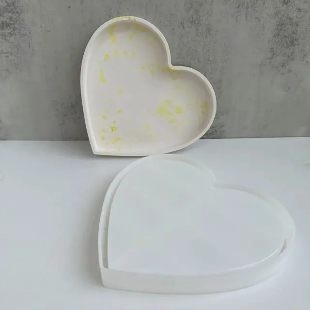 Large Heart Resin Mold for Flower Preservation Bookend DIY Wedding Home Decors