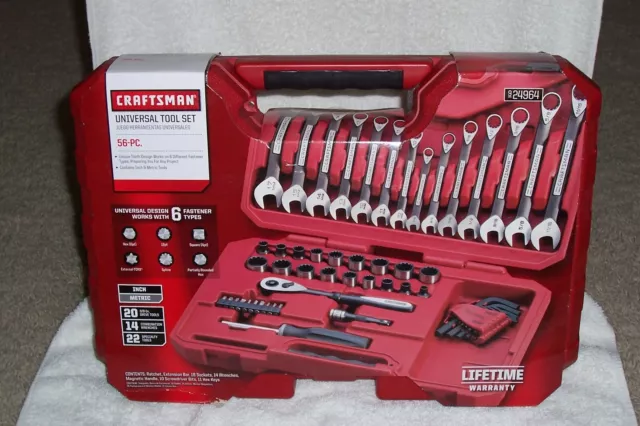 Craftsman 36113 113 piece universal shop max axess mechanics tool set