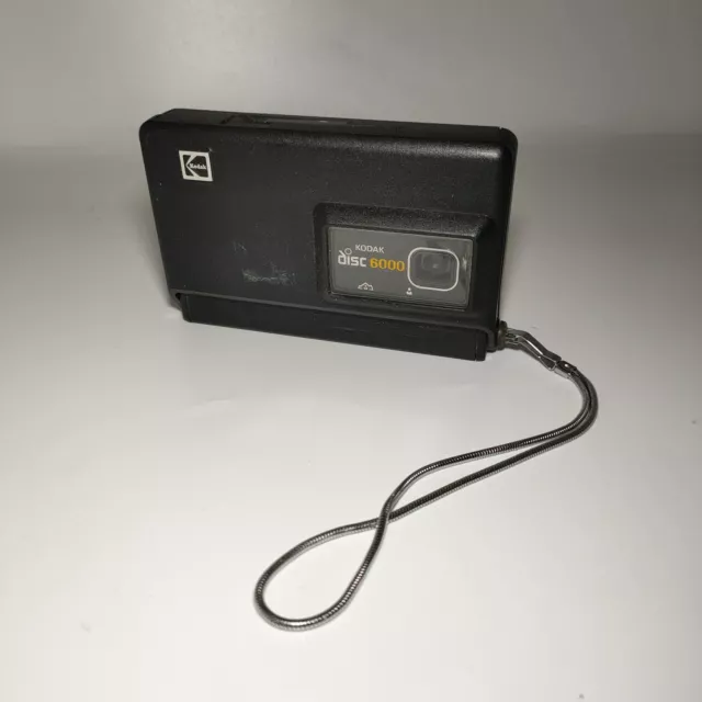Vintage Retro Kodak Disc 6000 Compact Point & Shoot Film Camera Black *Untested* 2