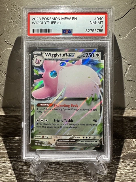 🔥Wigglytuff Ex 040🔥 Scarlet and Violet Pokémon 151 💎PSA 8💎 ENGLISH