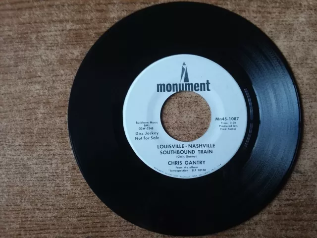 PROMO 1968 EXCELLENT+Chris Gantry-Jamaica Avenue/Louisville-Nashville South 45