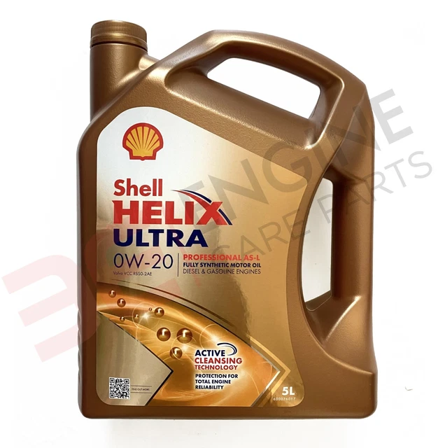 SHELL HELIX ULTRA Professionnel ASL 0W20 5 Litres D'Huile Moteur EUR ...