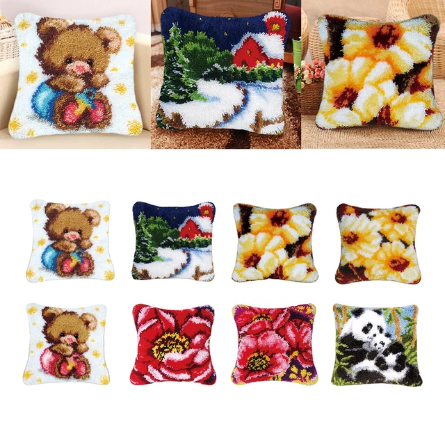 DIY Knüpfkissen Set - Süßer Schneemann Zum Selbermachen