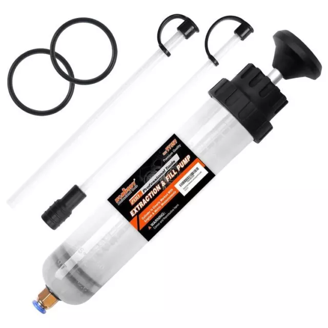 200ML Oil Suction Syringe Style Manual Automotive Pump Oil Brake Fluid Extractor