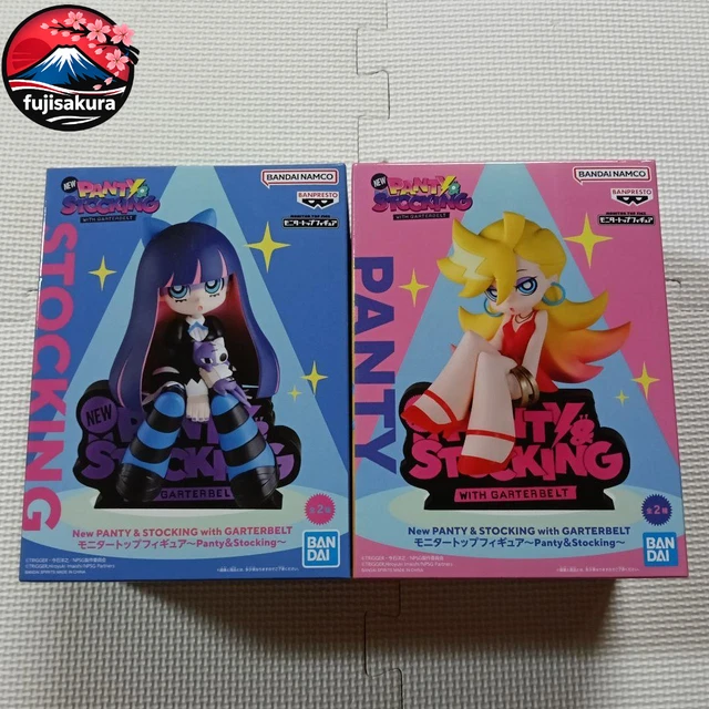 NEW PANTY & STOCKING with GARTERBELT Monitor Top Figure Panty