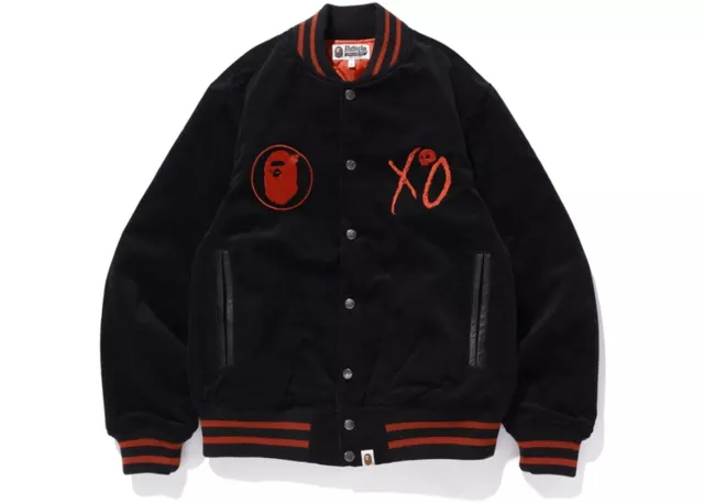 The Weeknd Roots XO Varsity Jacket Bomber Black Wool Jacket with Leather  Sleeves