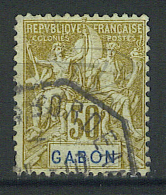 Beau Timbre Du Gabon N° 28