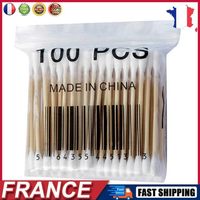 100pcs Double Head Disposable Cotton Stick Makeup Cotton Swab First Aid Kit fr
