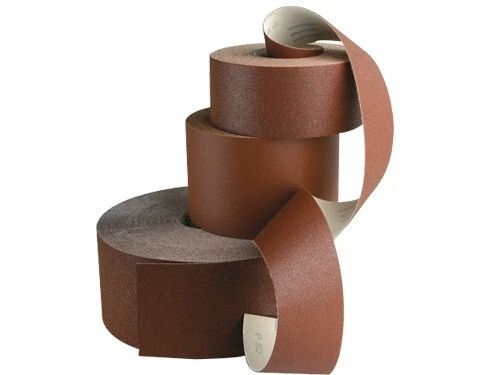 Carta vetrata abrasiva resinata con velcro universale H 12 cm RT 25 MT Grana 40