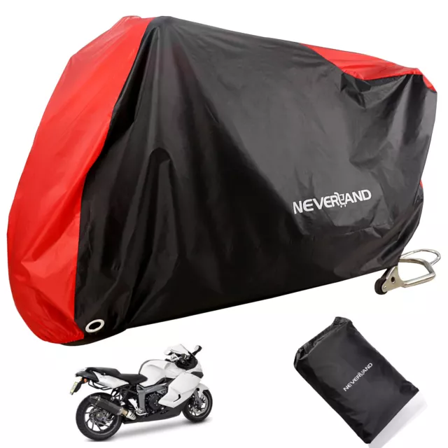 NEVERLAND L Bike Motorcycle Cover Waterproof Scooter Outdoor Rain Protection Red