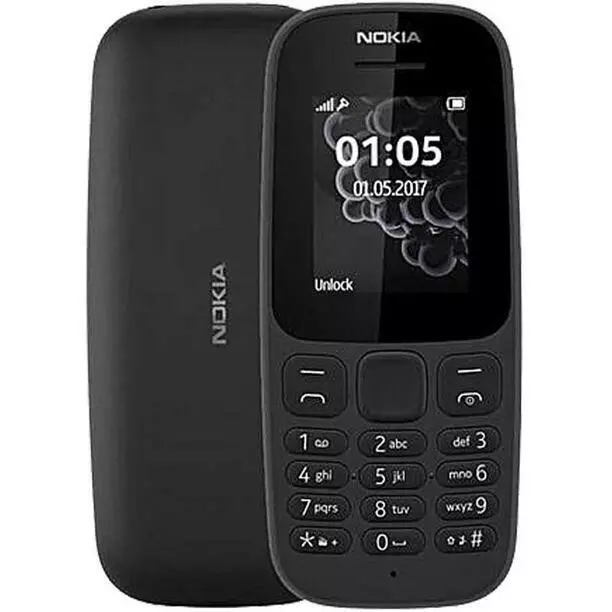 Nokia 105 2019 Black 1.77" 4MB 2G Unlocked & SIM Free  Dual SIM