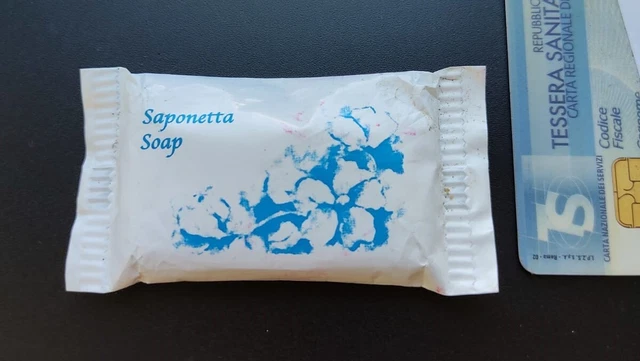 Saponetta DETERCARTA Siracusa Hotel Mignon Pubblicitaria Collezione Privata