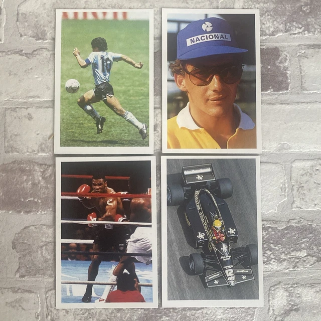VINTAGE MIKE TYSON Rookie Card Ayrton Senna Maradona A Question of