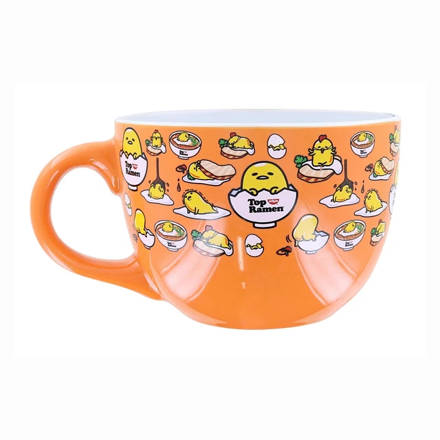 Juego de tazones de cerámica ramen Sanrio Gudetama Top Ramen 20 oz