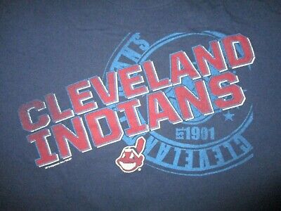 Cleveland Indians Banned Chief Wahoo Logo T-Shirt Defunct Nome Baseball Da XL