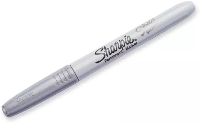 Sharpie Metallic Markers, Silver, Pack Of 4 Markers Free Shipping