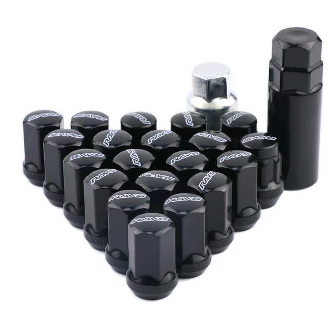 17 Hex Rays Volk Steel Racing Car Wheel Rims Lock Lug Nuts Extended Tuner Nut 20