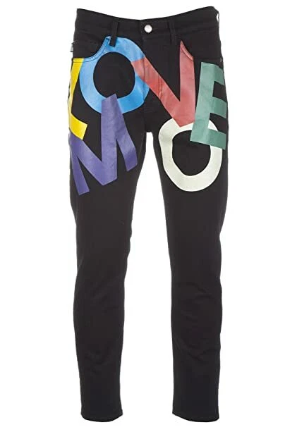 LOVE MOSCHINO pantalone jeans nero uomo taglia 31 cotone