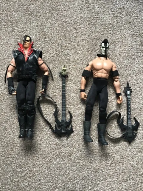 MISFITS ACTION FIGURES, Some wear to Jerry’s jacket, bass missing one tuning peg