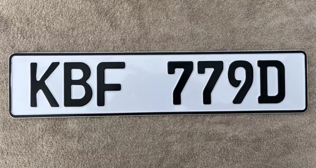 European REFLECTIVE License Plate Tag Reproduction