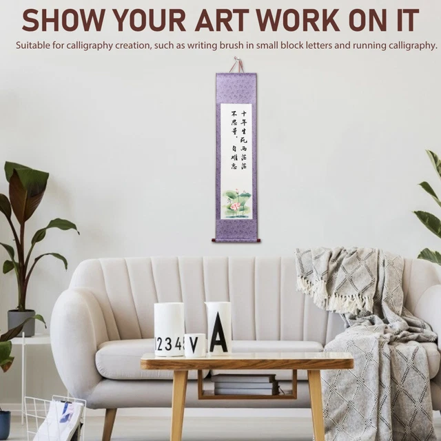 2 Pezzi Mini Pergamene Vuote Per Calligrafia Cinese - Carta Di Riso Per Pittura E Scrittura, Decorazione Parete - Foto 3