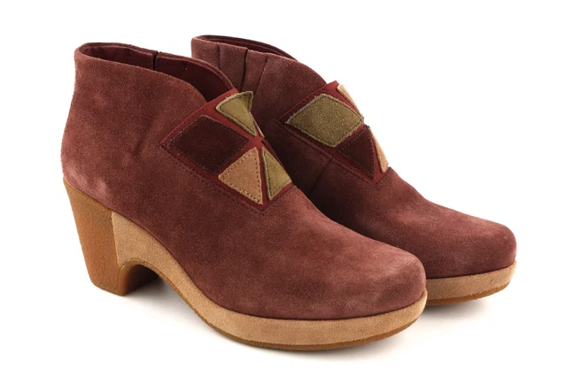 Bottes Vintage Ottorino Bossi 1982 - Bordeaux - Cuir - Taille 36,5 (IT) - Talon Haut 7cm+
