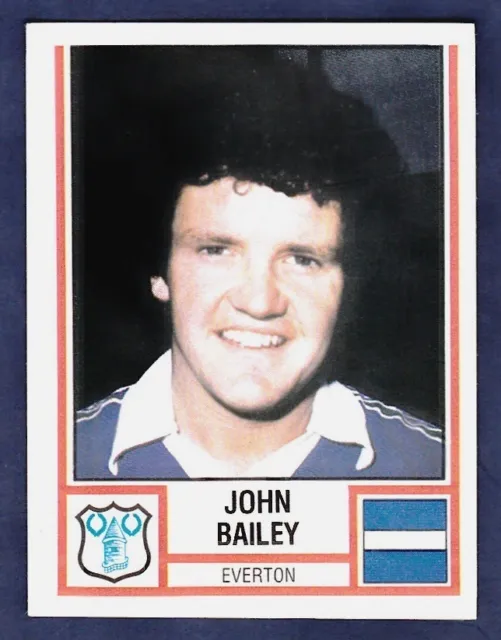 Panini Football 81 #108-Everton-Blackburn Rovers-John Bailey