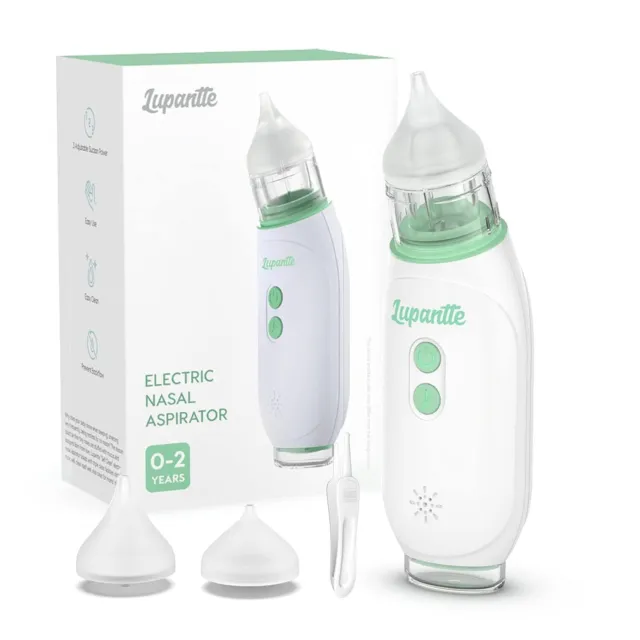 Aspirador nasal eléctrico para bebé, chupador nasal recargable Lupantte, eléctrico