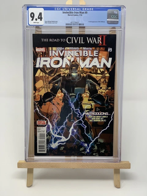 Invincible Iron Man #9 CGC 9.4 1st appearance of Riri Williams Ironheart (B)