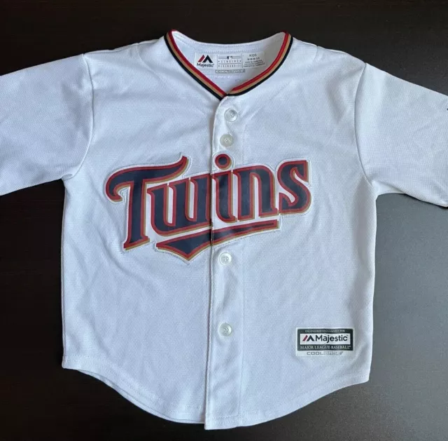 Majestic Minnesota Twins MLB Cool Base Kids Baseball Jersey M 5-6 (15X18)