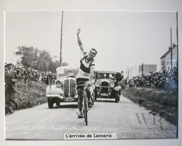 Cyclisme - Champion de FRANCE 1937 - Grande Photo de presse 30x40cm - Lemarié